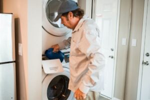 Detergente líquido para lavadora moderna